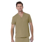 1706 Red Panda Haut Unisexe à Col en V par Maevn (Vue d'Homme)