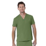 1706 Red Panda Unisex V-Neck Top by Maevn (Men's View)