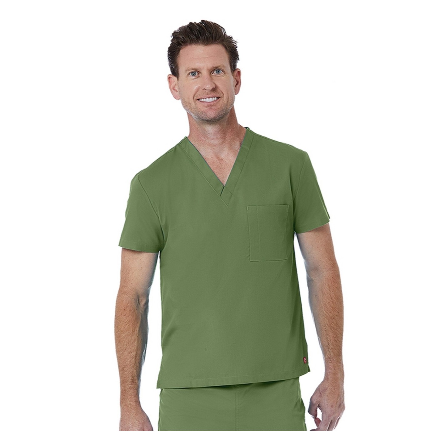 1706 Red Panda Unisex V-Neck Top by Maevn (Men's View)