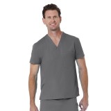 1706 Red Panda Unisex V-Neck Top by Maevn (Men's View)