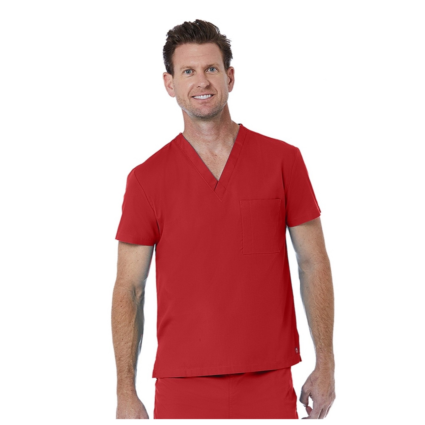 1706 Red Panda Unisex V-Neck Top by Maevn (Men's View)