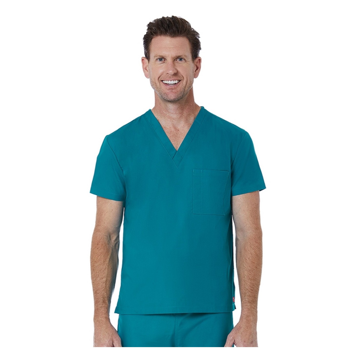 1706 Red Panda Haut Unisexe à Col en V par Maevn (Vue d'Homme)