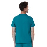 1706 Red Panda Unisex V-Neck Top by Maevn (Men's View)