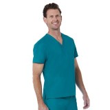 1706 Red Panda Unisex V-Neck Top by Maevn (Men's View)