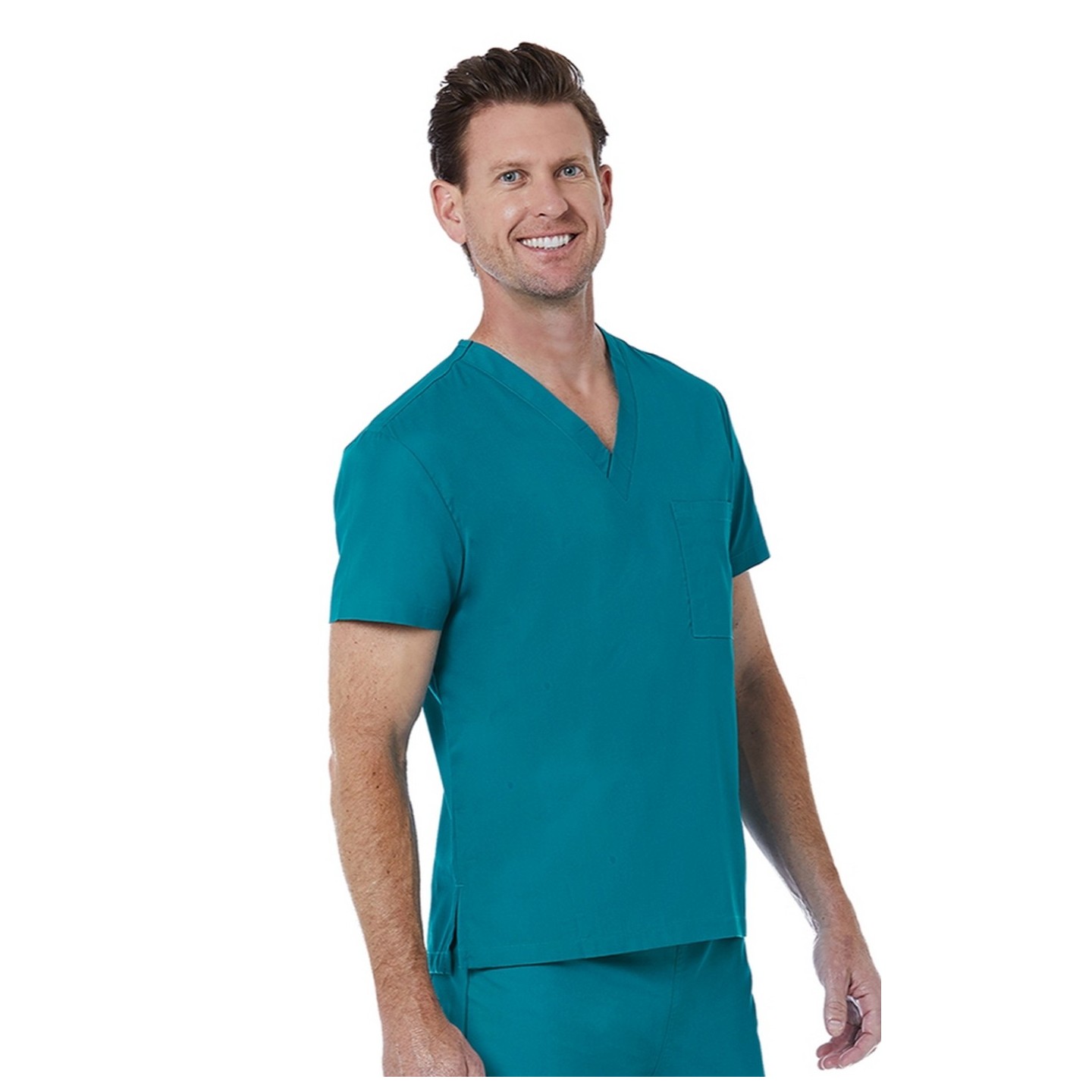 1706 Red Panda Unisex V-Neck Top by Maevn (Men's View)