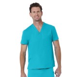 1706 Red Panda Unisex V-Neck Top by Maevn (Men's View)