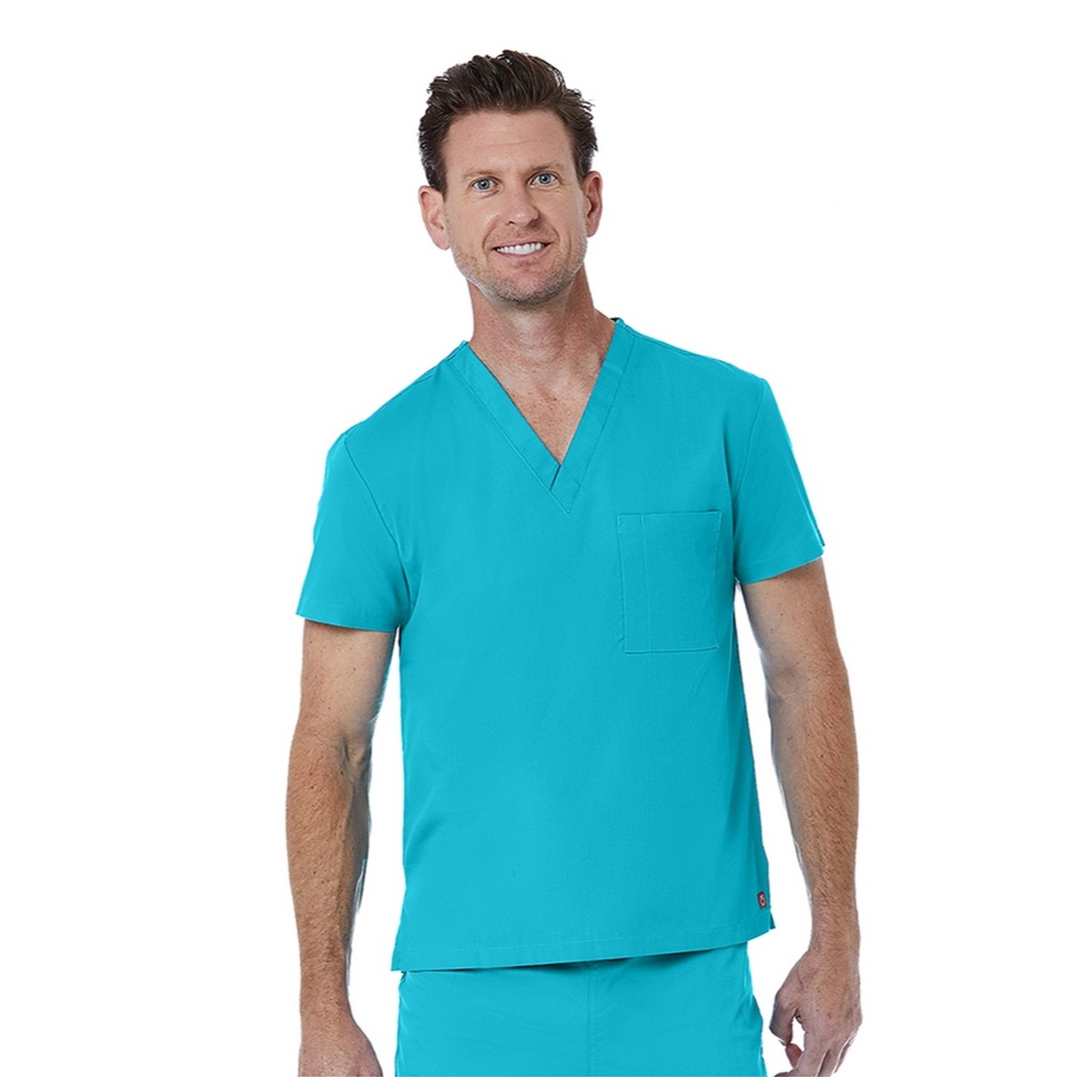 1706 Red Panda Haut Unisexe à Col en V par Maevn (Vue d'Homme)