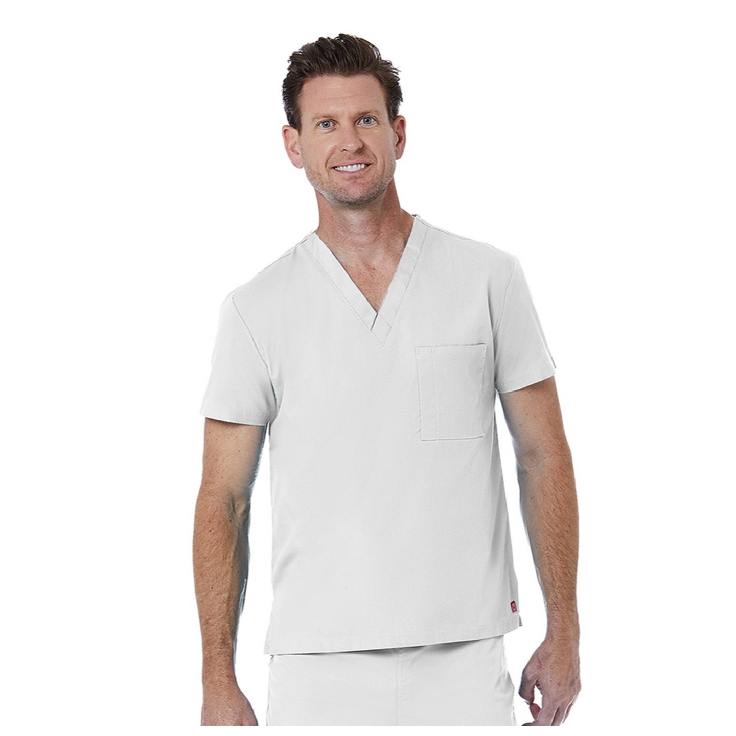 1706 Red Panda Unisex V-Neck Top by Maevn (Men's View)