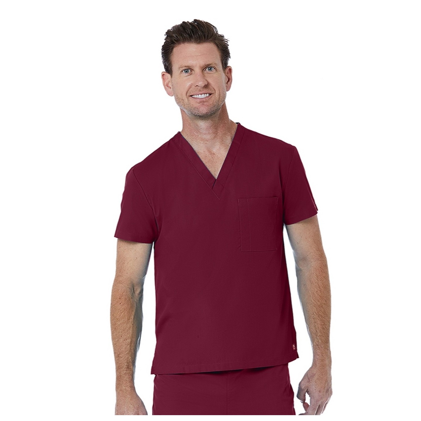 1706 Red Panda Unisex V-Neck Top by Maevn (Men's View)