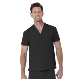 1706 Red Panda Unisex V-Neck Top by Maevn (Men's View)