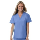 1706 Red Panda Haut Unisexe à Col en V par Maevn (Vue de Femme)