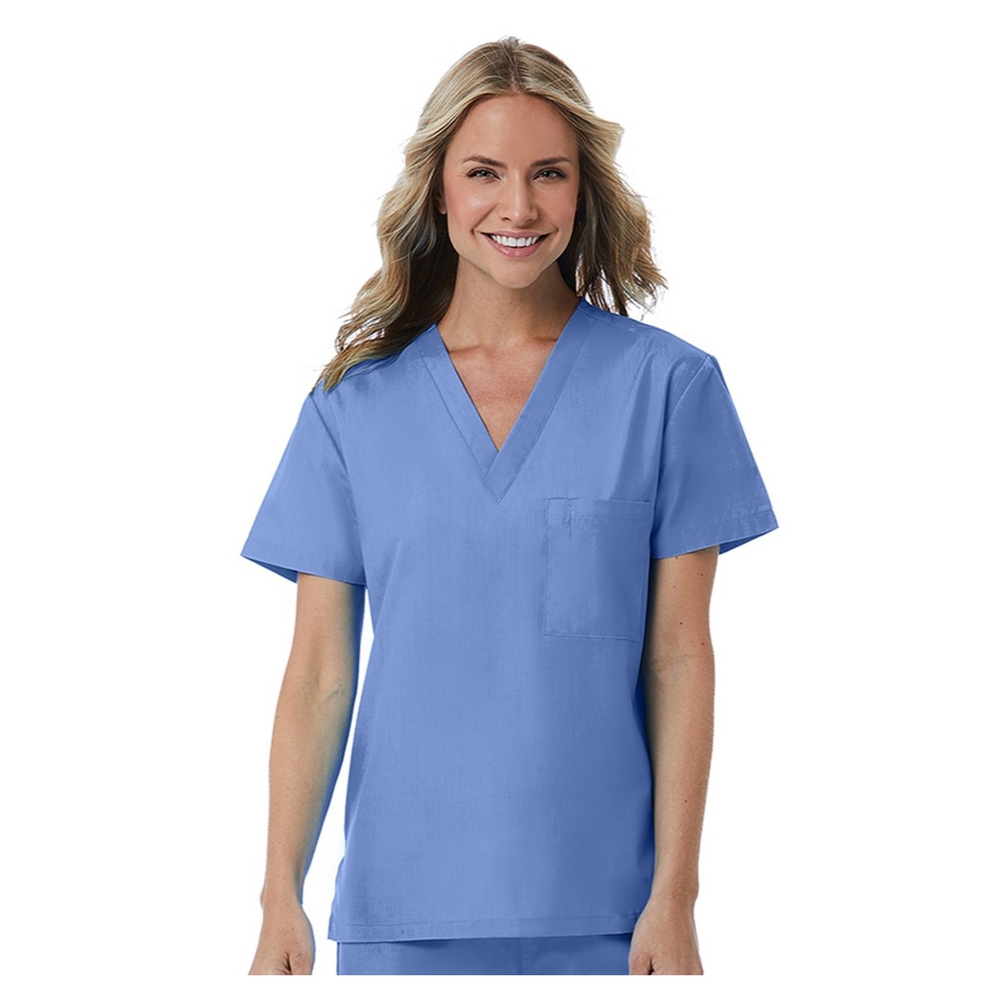 1706 Red Panda Unisex V-Neck Top by Maevn (Women's View)