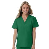 1706 Red Panda Haut Unisexe à Col en V par Maevn (Vue de Femme)