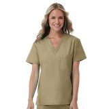 1706 Red Panda Unisex V-Neck Top by Maevn (Women's View)