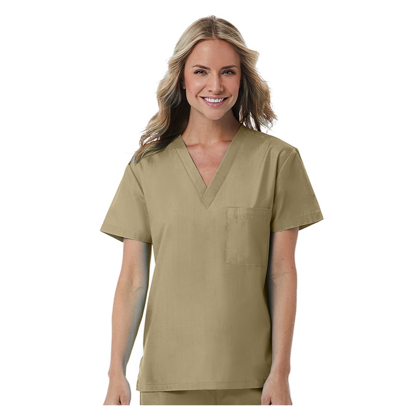 1706 Red Panda Unisex V-Neck Top by Maevn (Women's View)