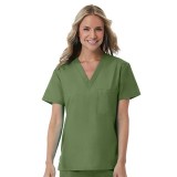 1706 Red Panda Unisex V-Neck Top by Maevn (Women's View)