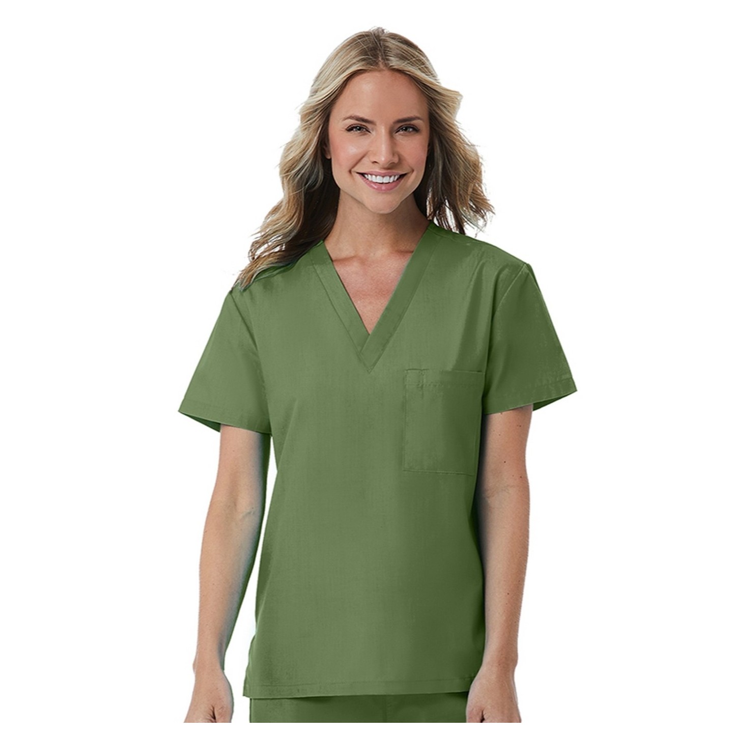 1706 Red Panda Haut Unisexe à Col en V par Maevn (Vue de Femme)