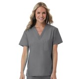 1706 Red Panda Unisex V-Neck Top by Maevn (Women's View)