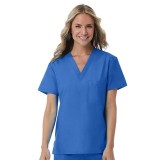 1706 Red Panda Unisex V-Neck Top by Maevn (Women's View)