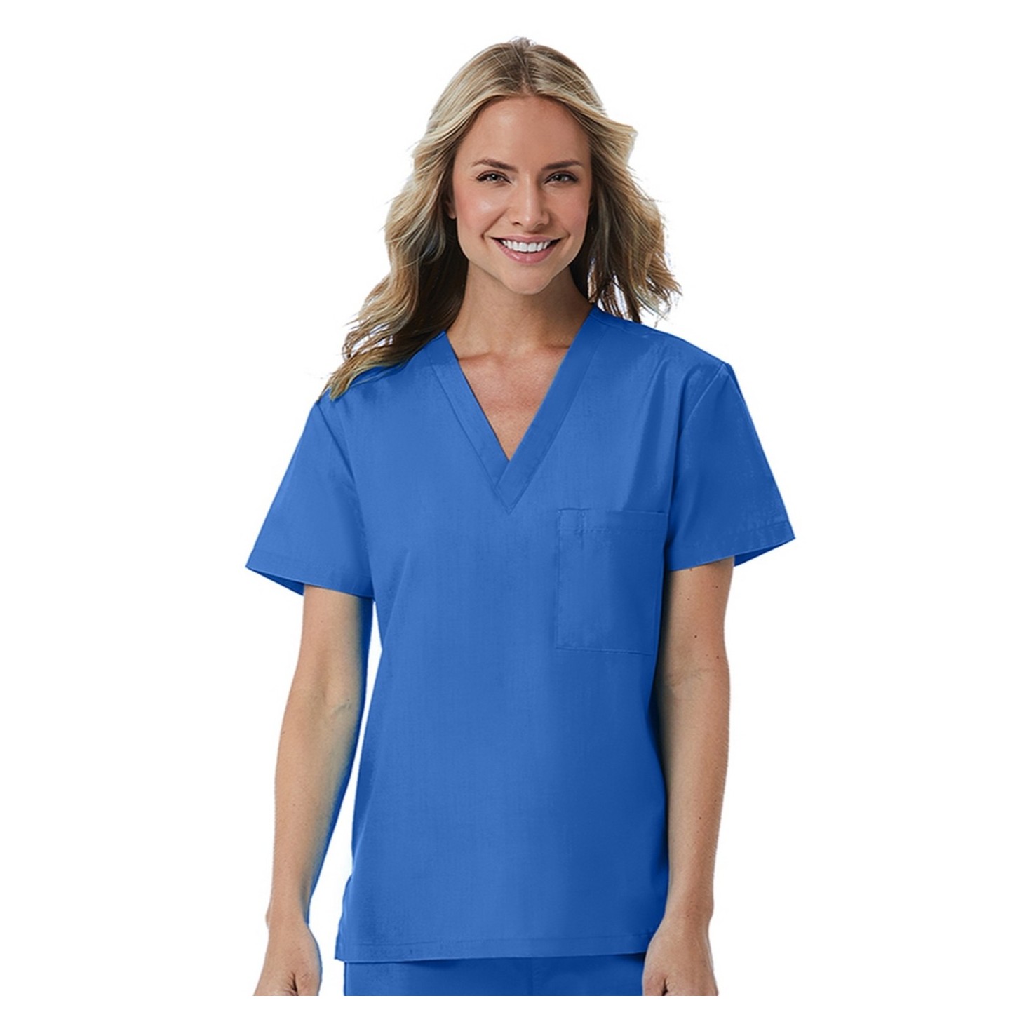 1706 Red Panda Haut Unisexe à Col en V par Maevn (Vue de Femme)