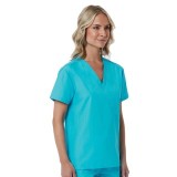 1706 Red Panda Unisex V-Neck Top by Maevn (Women's View)