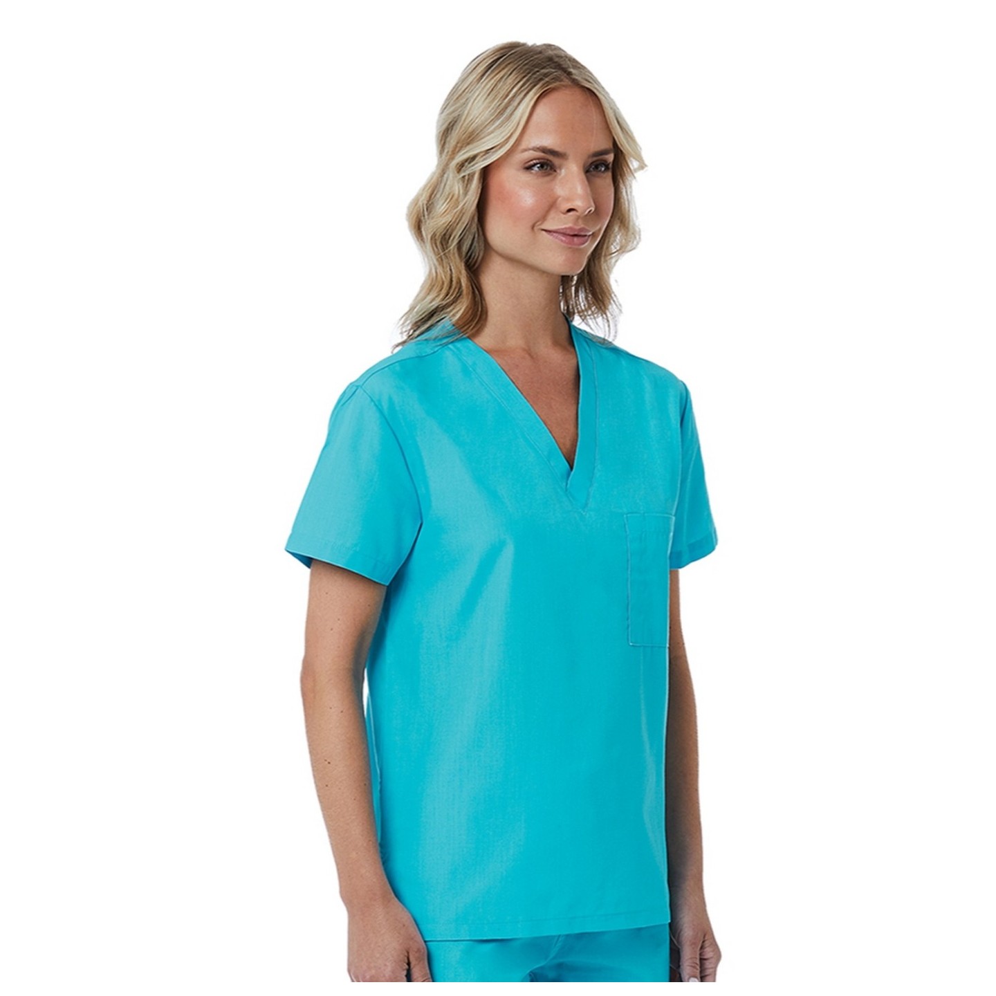 1706 Red Panda Haut Unisexe à Col en V par Maevn (Vue de Femme)