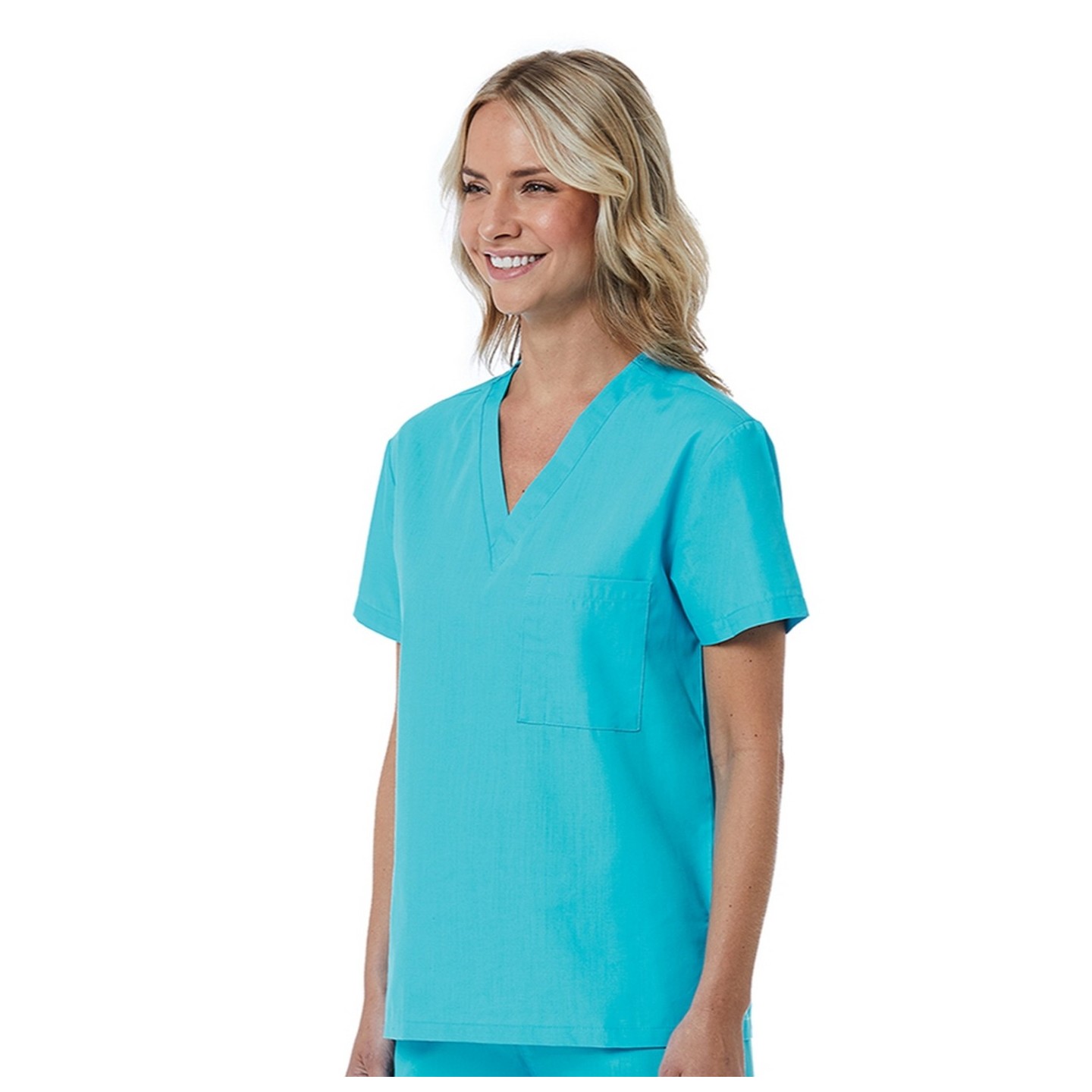 1706 Red Panda Haut Unisexe à Col en V par Maevn (Vue de Femme)