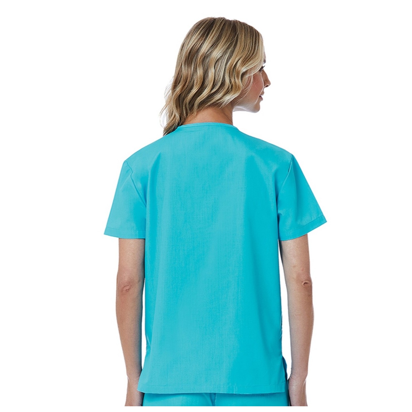 1706 Red Panda Unisex V-Neck Top by Maevn (Women's View)