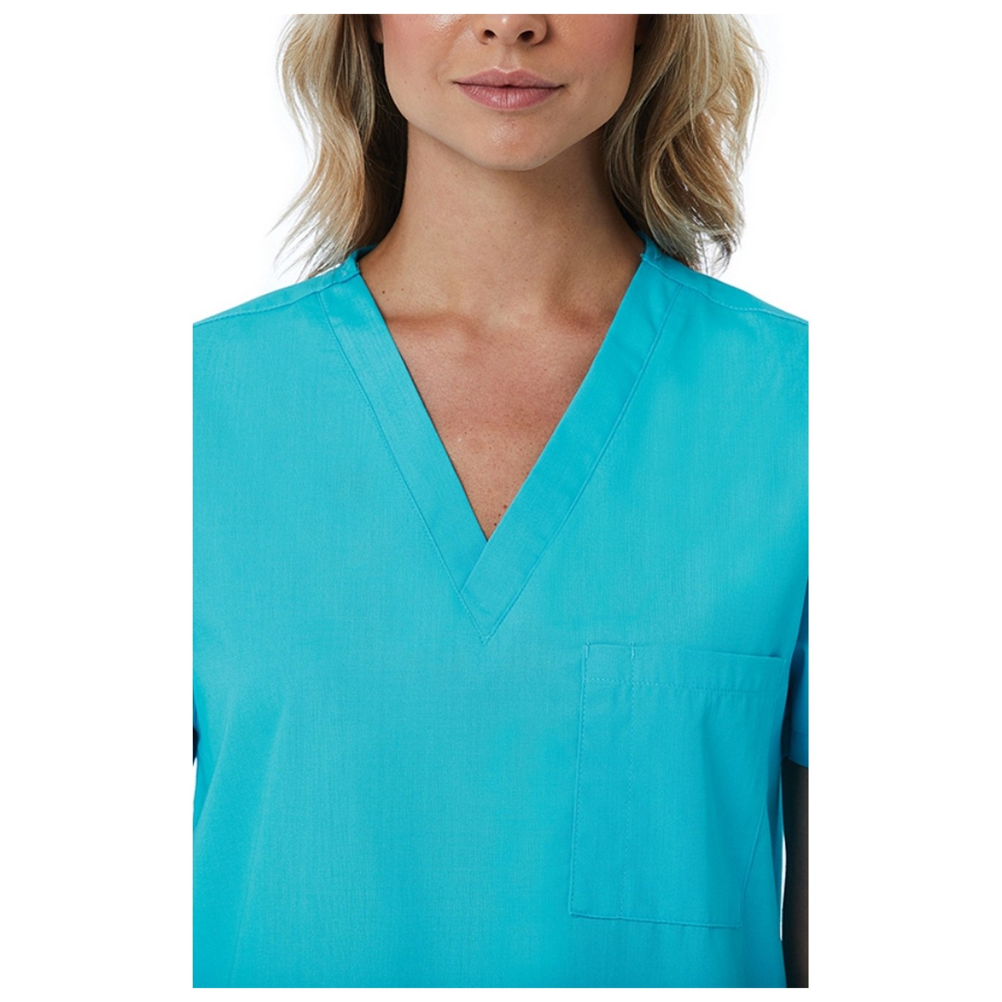 1706 Red Panda Unisex V-Neck Top by Maevn (Women's View)