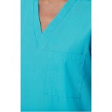 1706 Red Panda Unisex V-Neck Top by Maevn (Women's View)