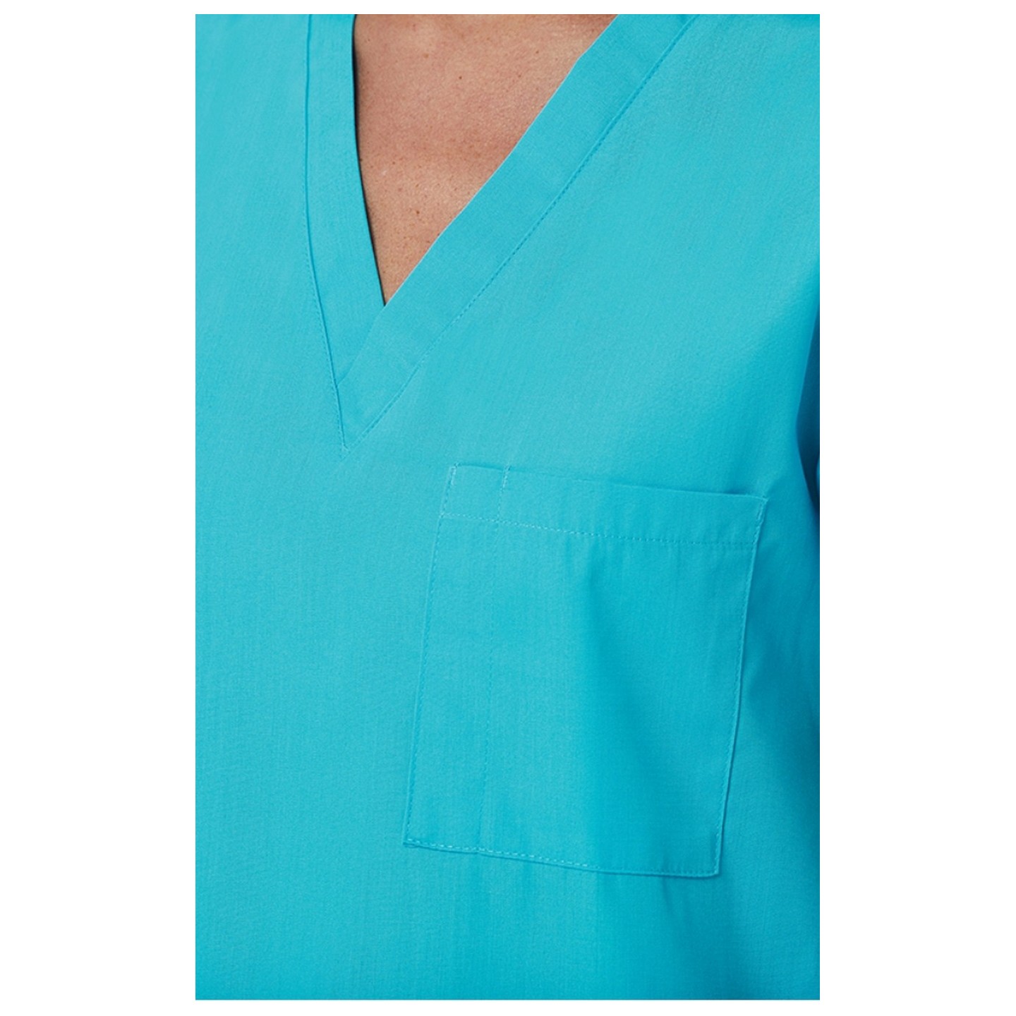 1706 Red Panda Unisex V-Neck Top by Maevn (Women's View)