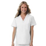 1706 Red Panda Unisex V-Neck Top by Maevn (Women's View)