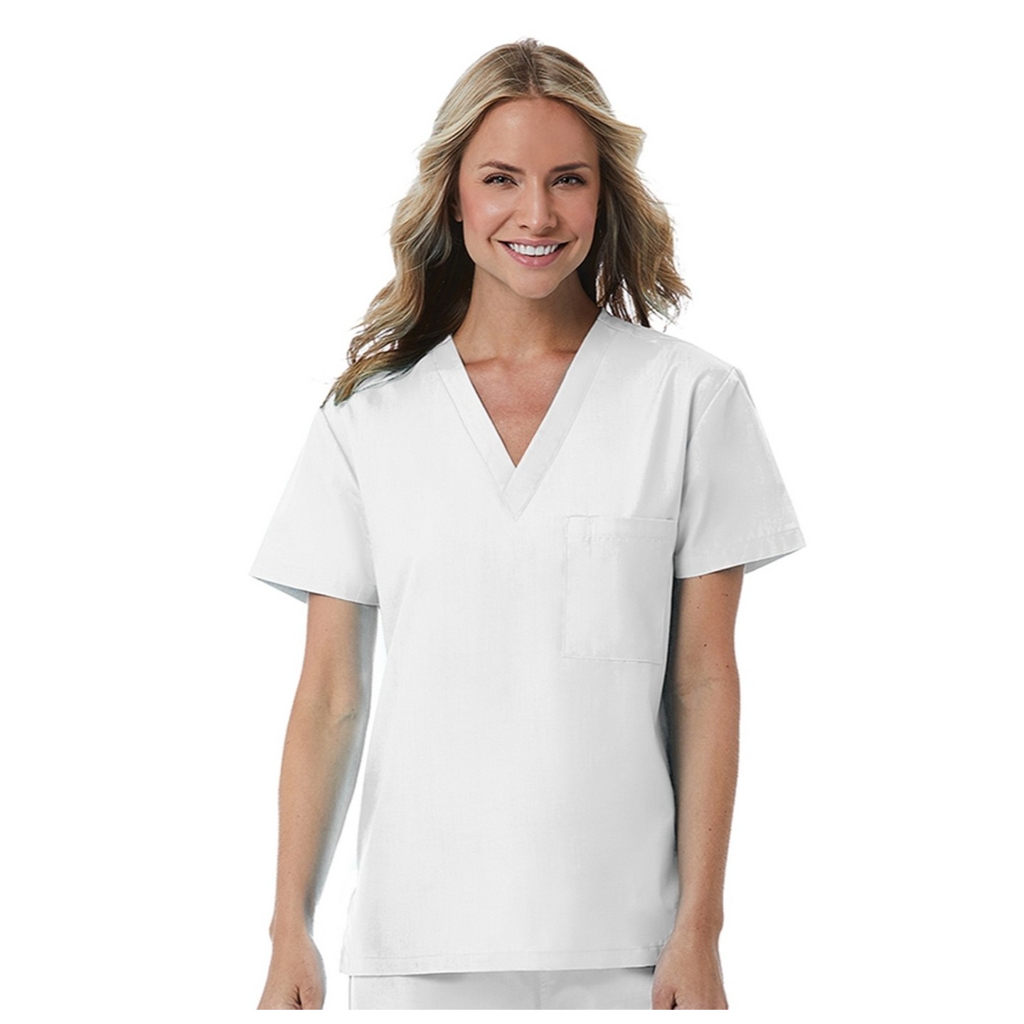 1706 Red Panda Unisex V-Neck Top by Maevn (Women's View)