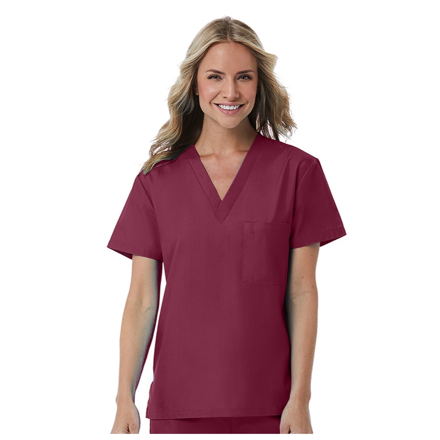 1706 Red Panda Unisex V-Neck Top by Maevn (Women's View)