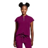 2286 Healing Hands HH360 Sandy Mandarin Collar Top