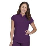 1093 koi Basics Ari Split Neck Top