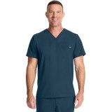 HH758 Quest Men's 1-Pocket V-Neck Scrub Top by Healing Hands