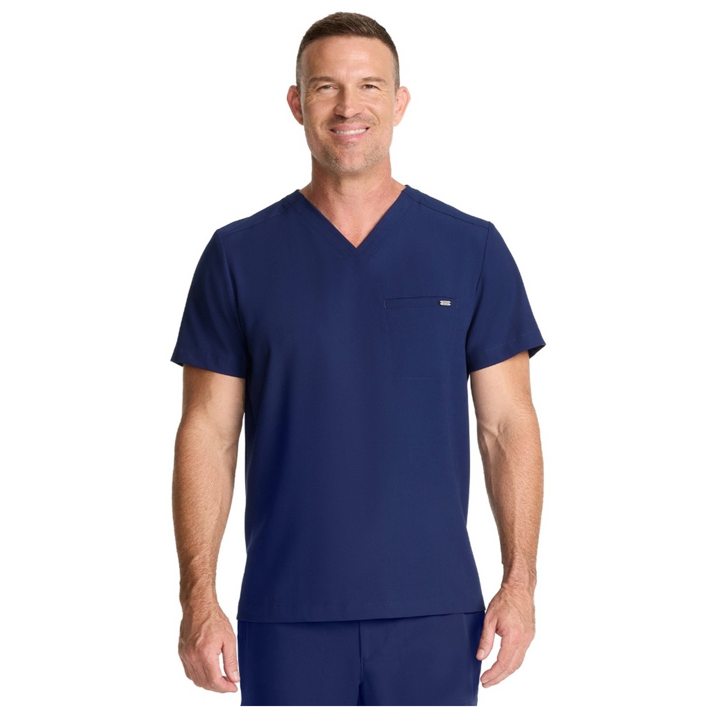 HH758 Quest Men's 1-Pocket V-Neck Scrub Top by Healing Hands