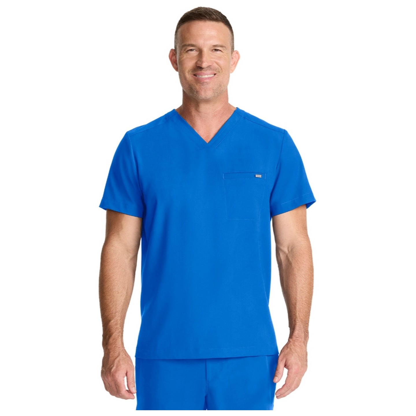 HH758 Quest Men's 1-Pocket V-Neck Scrub Top by Healing Hands