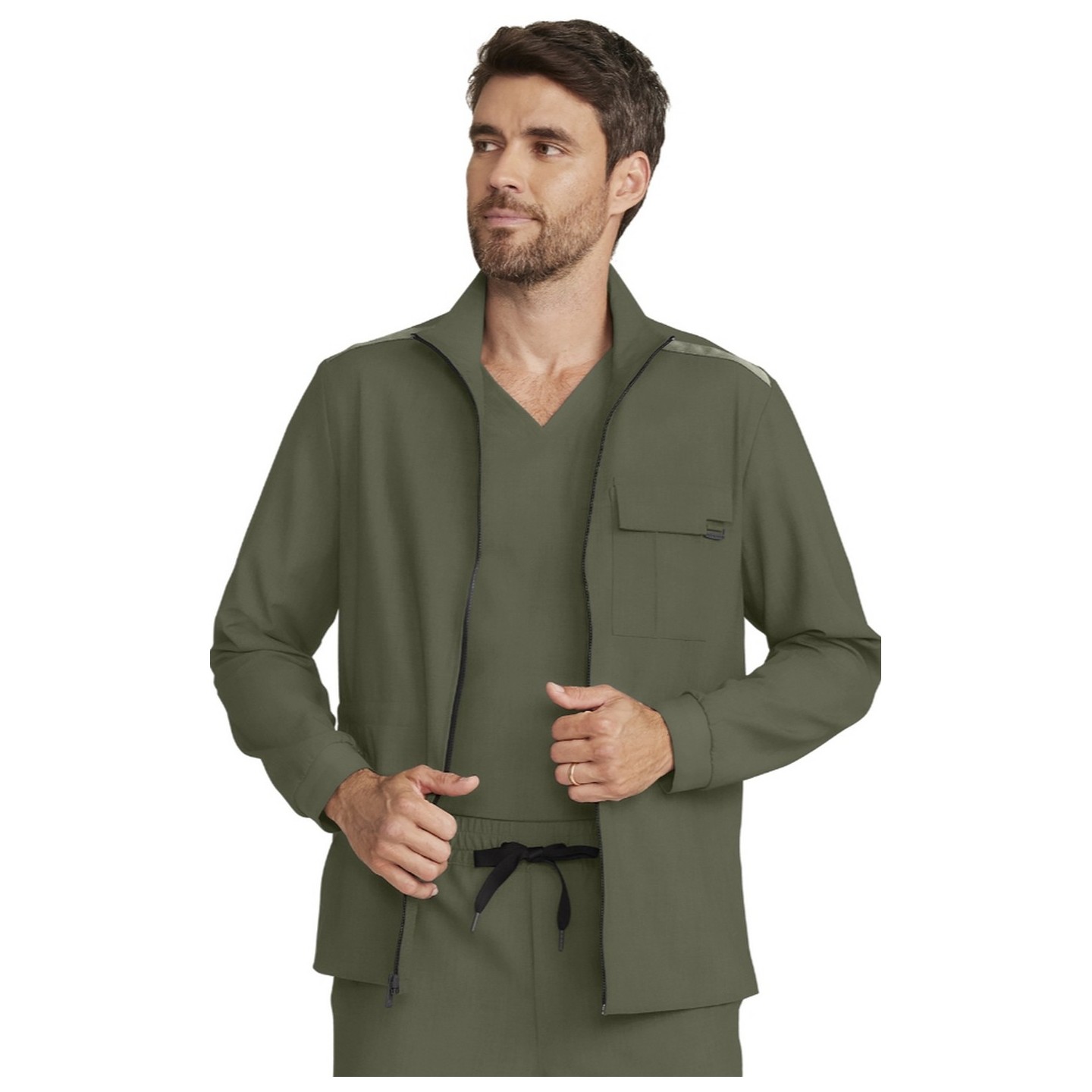 HH361 Quest Men's Austin Zip Front Utility Jacket by Healing Hands