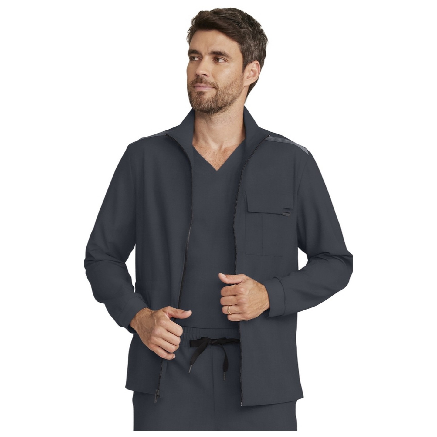 HH361 Quest Men's Austin Zip Front Utility Jacket by Healing Hands
