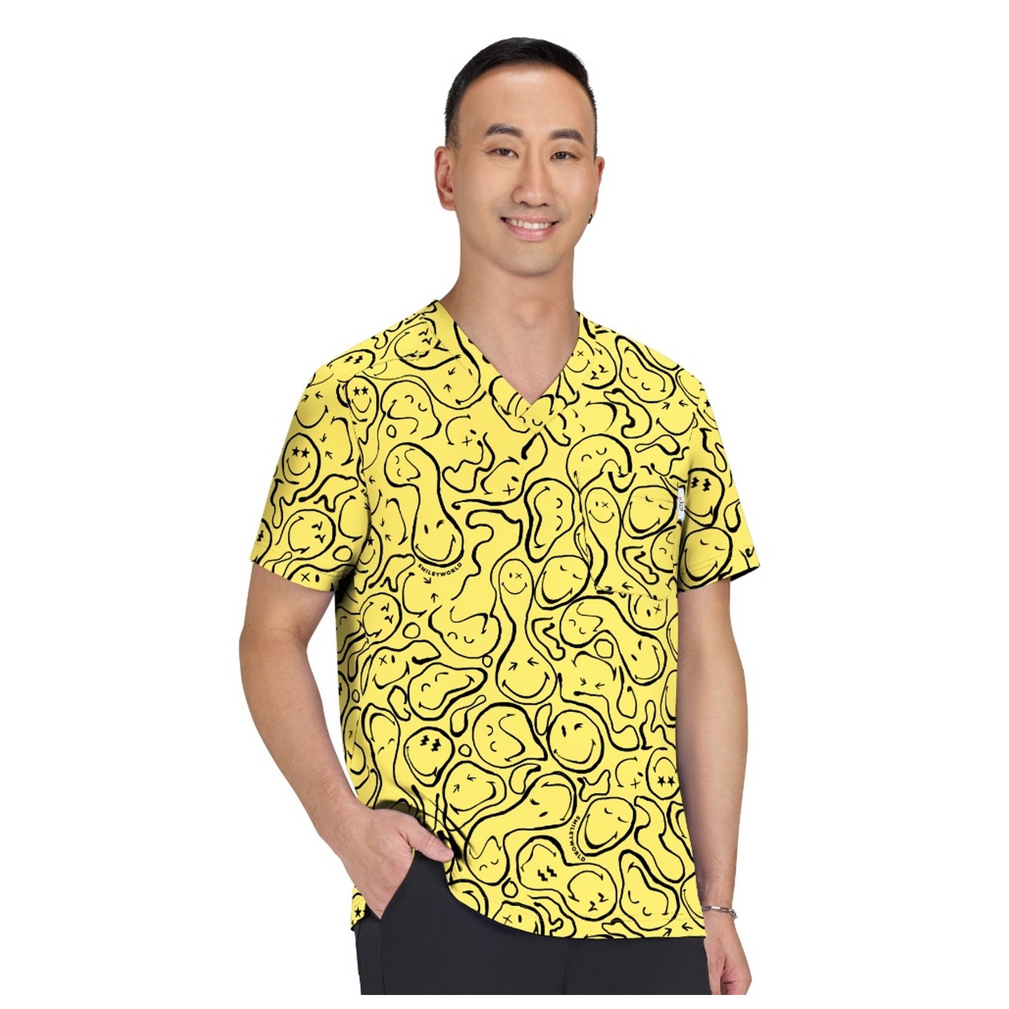 S650PR Haut Imprimer Confident pour Hommes de SmileyWorld par koi