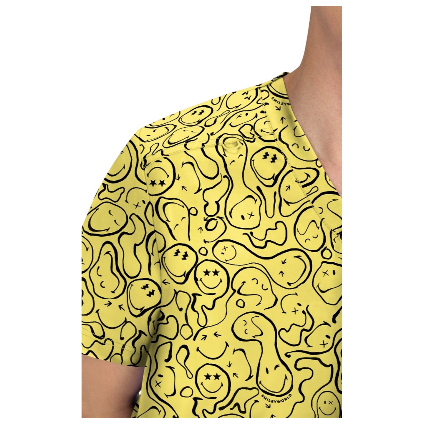S650PR Confident Men's Print Top from SmileyWorld by koi - Trippy Smiles