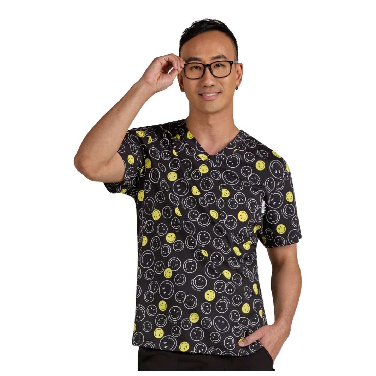 S650PR Haut Imprimer Confident pour Hommes de SmileyWorld par koi