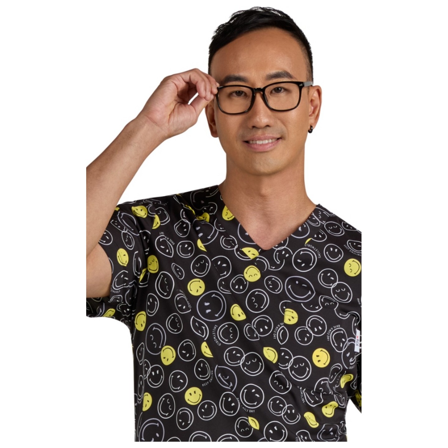 S650PR Confident Men's Print Top from SmileyWorld by koi