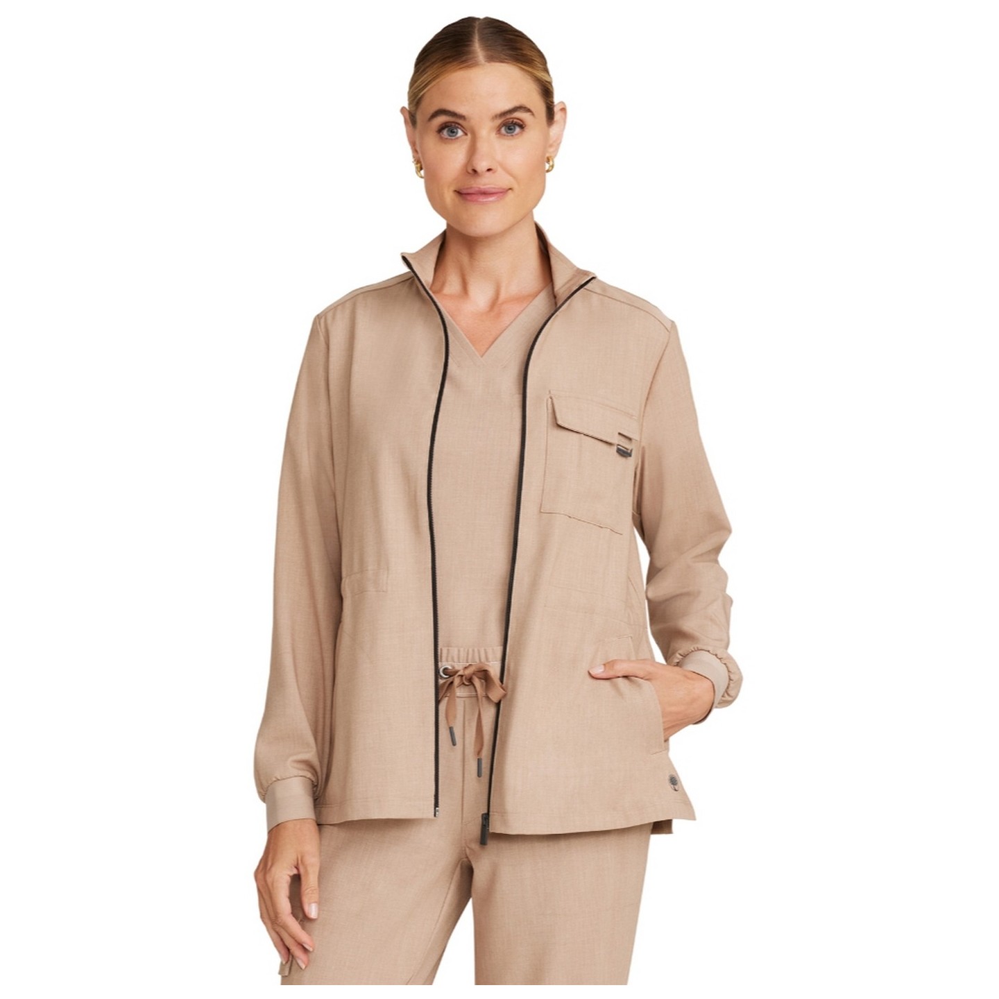 HH360 Quest Brooks Zip Front Utility Jacket by Healing Hands