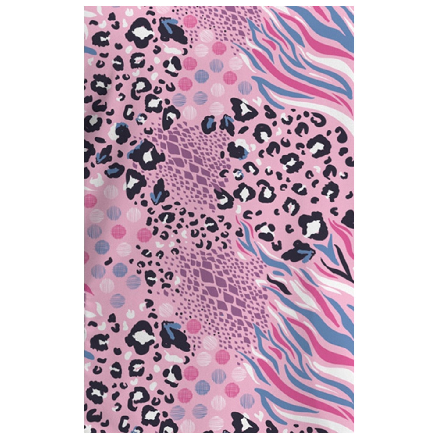 1767 Haut imprimé à encolure en V Maevn - Safari in Pink