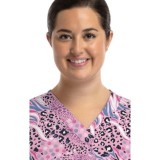 1767 Maevn V-Neck Print Top - Safari in Pink