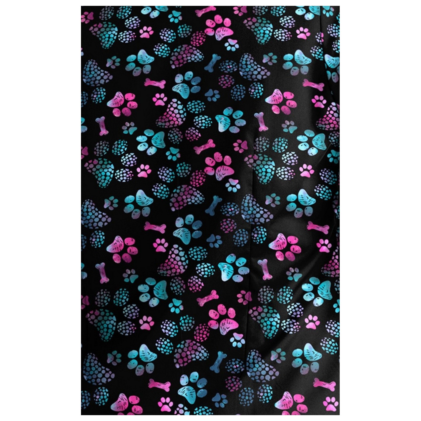 1767 Maevn V-Neck Print Top - Ombre Paws