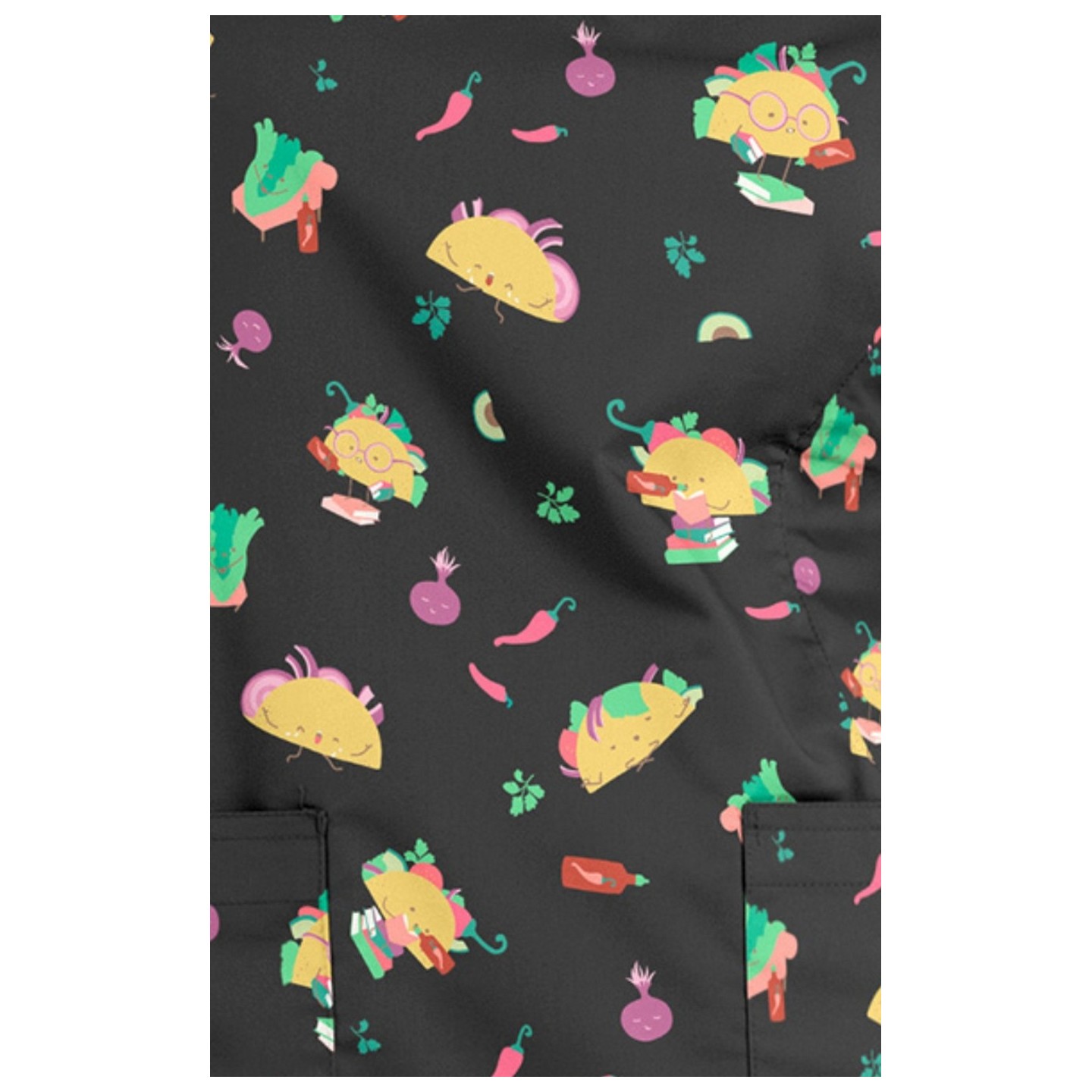 1767 Maevn V-Neck Print Top - Taco 'Bout It